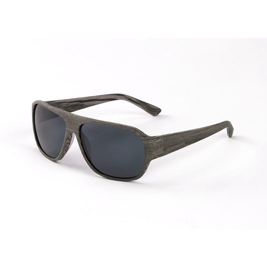 Hang Ten Gold Apparel : Eyewear - Sunglasses Hang Ten Gold The Balsa Fish-Grey 2 Tone Wood/Smoke Lens