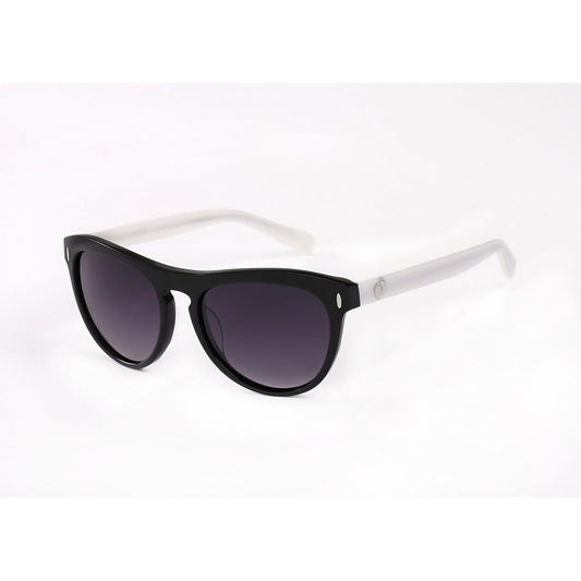 Hang Ten Gold Apparel : Eyewear - Sunglasses Hang Ten Gold The Beach Ley-Shiny Black-White/Smoke Lens