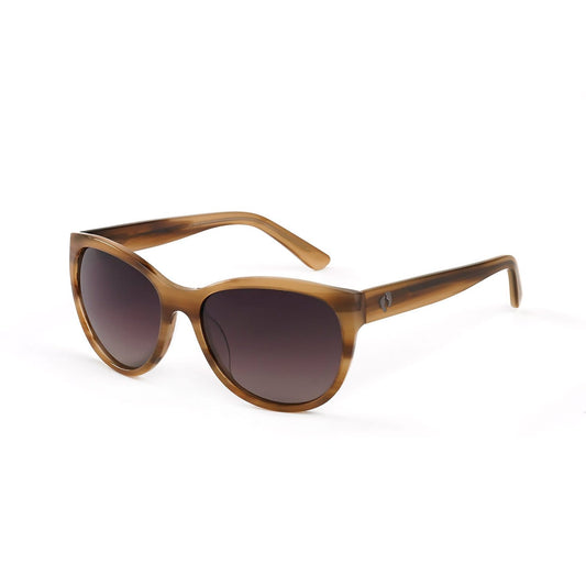 Hang Ten Gold Apparel : Eyewear - Sunglasses Hang Ten Gold The Pier Couture-Caramel Horn/Brown Lens