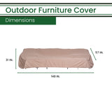 Hanover Accessories Hanover - Hanover Cover for 4pc and 6pc Sofa Seating Sets - Tan | HANCVR-SFST