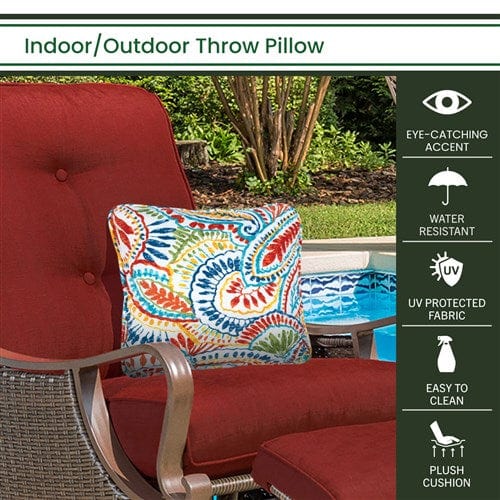Hanover Accessories Hanover - Hanover Toss Pillow Paisely Pattern - Multi