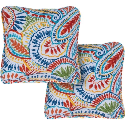 Hanover Accessories Hanover -Hanover Toss Pillow Paisely Pattern Set of 2 - Multi