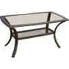 Hanover Accessories Hanover - Orleans Woven Coffee Table with Glass Top