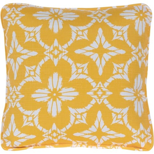 Hanover Accessories Hanover Toss Pillow Floral Pattern - Yellow/White