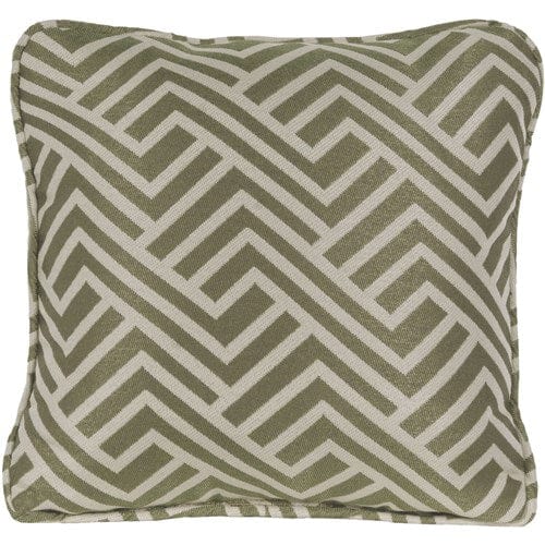 Hanover Accessories Hanover Toss Pillow Geo Stripe Pattern - Green