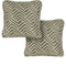 Hanover Accessories Hanover Toss Pillow Geo Stripe Pattern Set of 2 - Green