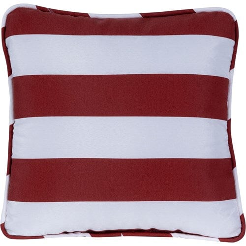 Hanover Accessories Hanover Toss Pillow Stripe Pattern - Red/White