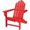 Hanover Adirondack Chairs Hanover All-Weather Contoured Adirondack Chair - Sunset Red