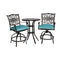 Hanover Bistro Set Hanover Traditions 3-Piece High-Dining Bistro Set in Blue