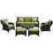 Hanover Deep Seating Hanover Strathmere 6-Piece Lounge Set in Cilantro Green