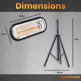 Hanover Electric Outdoor Heaters Hanover - 16.5" Electric Halogen Lamp with Tripod