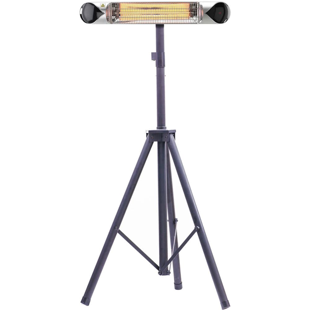 Hanover Electric Outdoor Heaters Hanover - 35.4" Carbon Lamp w/ 3 Power Settings, Remote, and Tripod Stand
