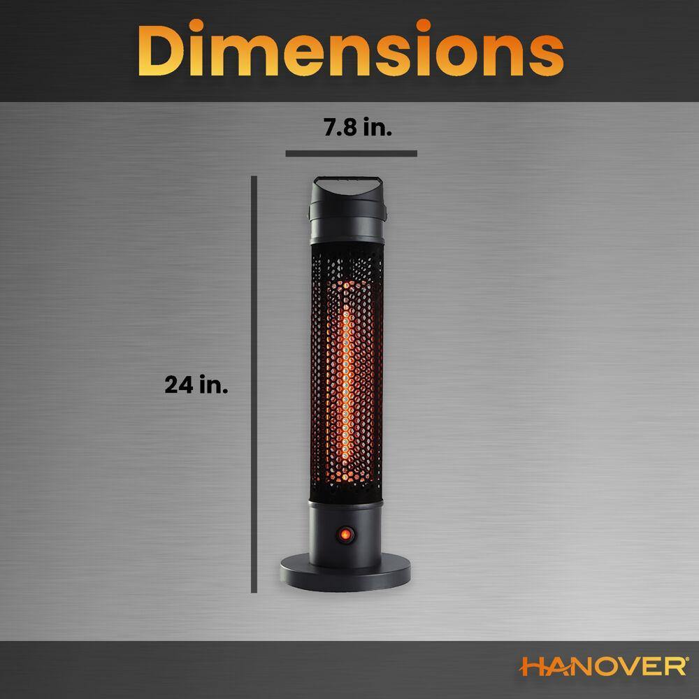 Hanover Electric Outdoor Heaters Hanover - 8 in Portable Tabletop Heater-2 heat settings