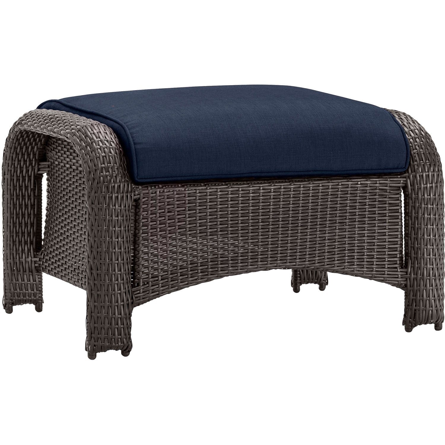Hanover Fire Pit Chat Set Hanover - Strathmere 6-Piece Lounge Set in Navy Blue with Fire Pit Table | 36x44 | STRATH6PCFP-NVY-TN
