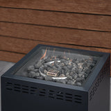 Hanover Fire Table Hanover - Firestyle Steel Fire Pit with Lava Rocks | 15.9x15.9| FIRESTYLE1PCFP