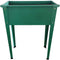 Hanover Hanover 24-In. Raised Garden Bed Planter Box with Legs for Flowers, Herbs, Vegetables - Powder-Coated Galvanized Steel, Green