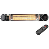 Hanover Hanover 35.4-In. Wide Electric Carbon Infrared Heat Lamp with Remote Control, Black