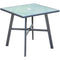 Hanover Hanover All-Weather Commercial-Grade Aluminum 30" Square Glass-Top Bistro Table