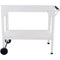 Hanover Hanover Galvanized Steel Portable Multi-Use Two-Tier Trolley, Rolling Cart - Outdoor Garden Potting Table Work Bench, White