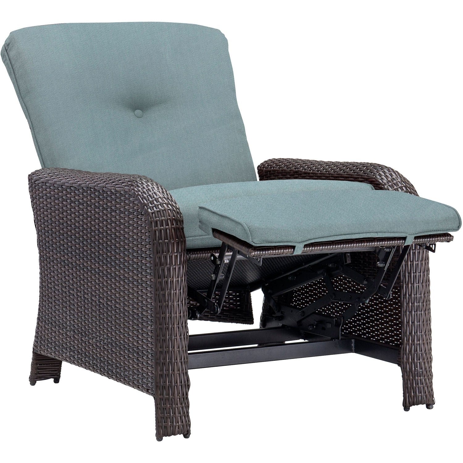 Hanover Lounge Chairs Hanover Strathmere Steel Frame Luxury Recliner in Ocean Blue | STRATHRECBLU