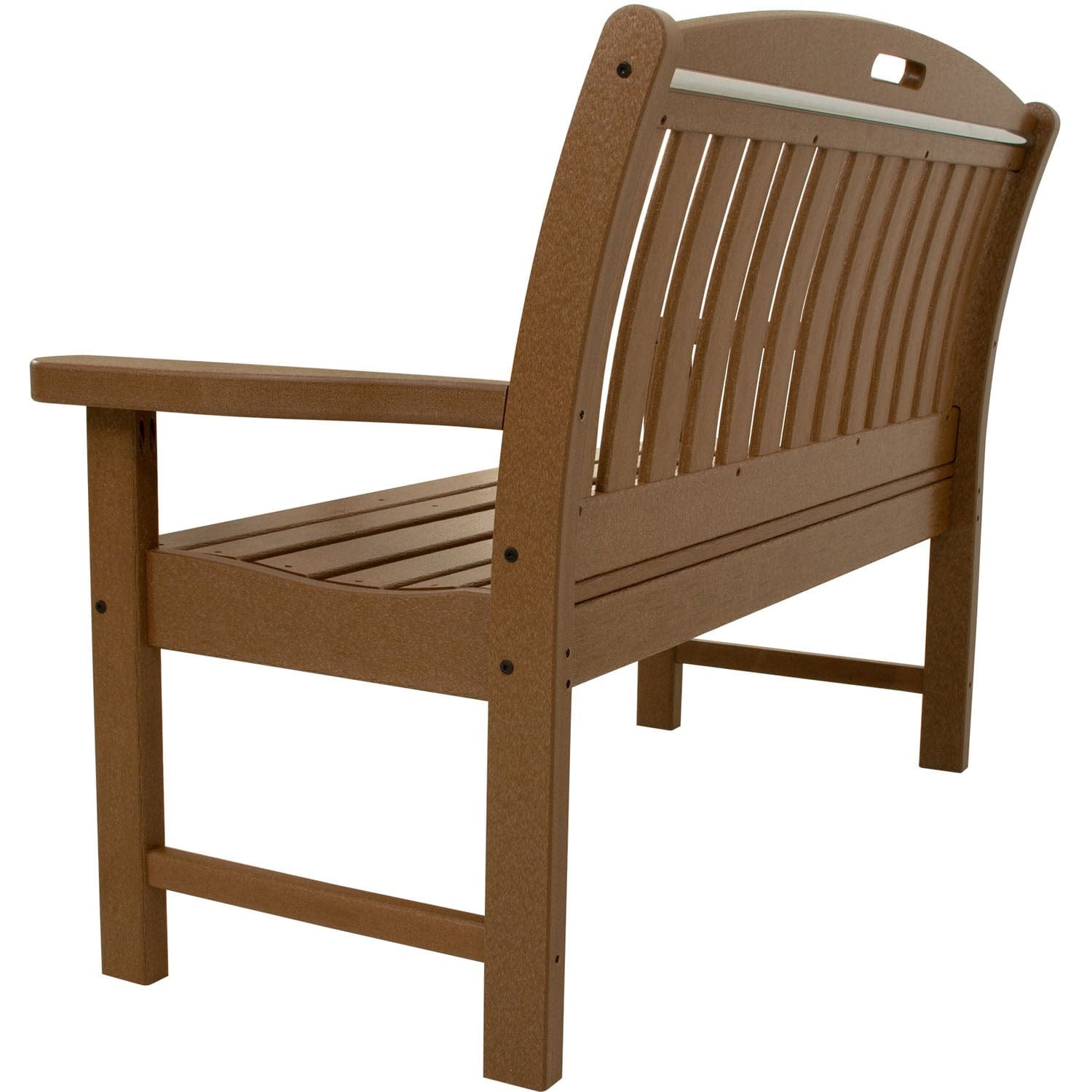 Hanover Outdoor Bench Hanover - Outdoor Furniture HVNB48TE Avalon All Weather Porch Bench, 48", Teak | HVNB48TE