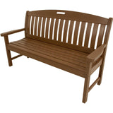 Hanover Outdoor Bench Hanover - Outdoor Furniture HVNB60TE Avalon All Weather Porch Bench, 60", Teak