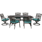 Hanover Outdoor Dining Set Hanover - Traditions 7-Piece Dining Set - TRADDN7PCSW-BLU