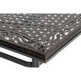 Hanover Outdoor Dining Set Hanover - Traditions 9-Piece Dining Set in Blue with 6 Dining Chairs, 2 Benches, and a 60" x 84" Cast-Top Dining Table - TRADDN9PCBN-BLU