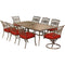 Hanover Outdoor Dining Set Hanover - Traditions 9-Piece Dining Set in Red - TRAD9PCSW2-RED