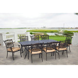 Hanover Outdoor Dining Set Hanover - Traditions 9-Piece Dining Set with Eight Stationary Dining Chairs and an Extra-Long Dining Table - TRADDN9PC