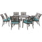 Hanover Outdoor Dining Set Hanover - Traditions 9-Piece Square Dining Set - TRADDN9PCSQ-BLU