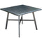 Hanover Outdoor Dining Table Hanover - Commercial Aluminum 38" Square Slat Top Table