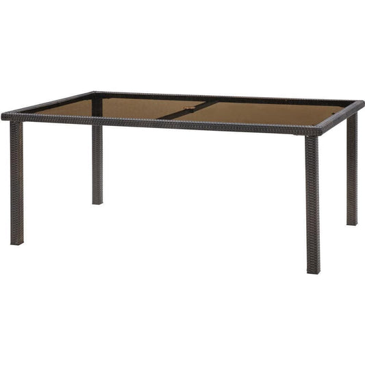 Hanover Outdoor Dining Table Hanover - Strathmere 67 x 41 in. Glass Top Dining Table