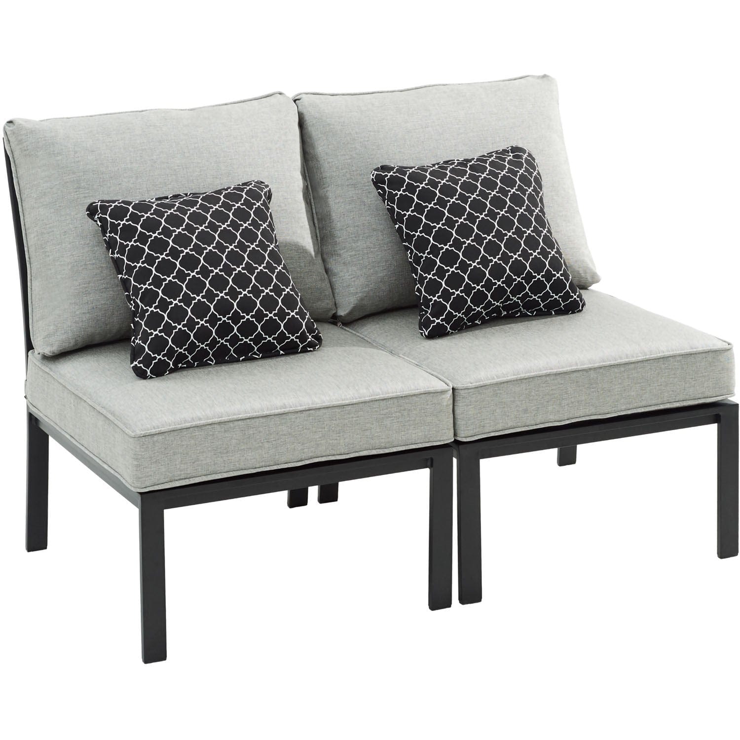 Hanover Outdoor Sectional Hanover - Murano 6pc Sectional: Right Corner, Left Corner, 2 Chairs, 2 Tables