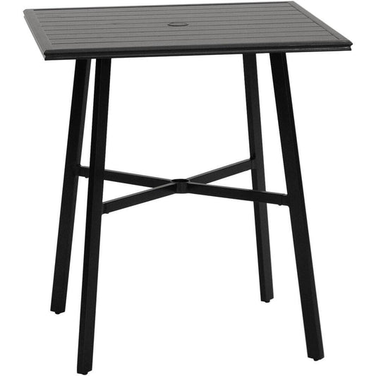 Hanover Outdoor Side Table Hanover - Commercial Aluminum 42" Counter Height Slat Top Table