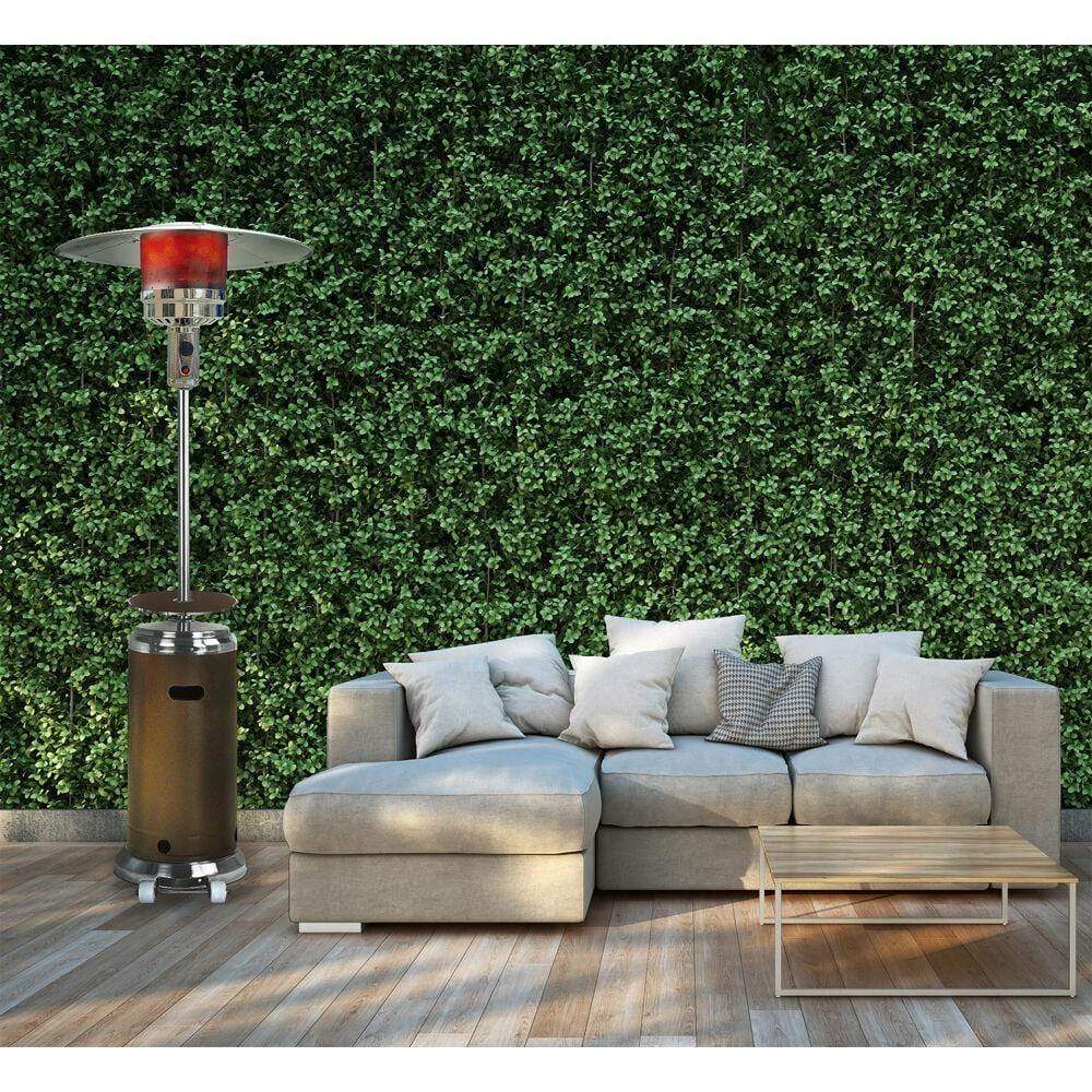 hanover umbrella patio heater hammered bronze Hanover 7-Ft. 48,000 BTU Steel Umbrella Propane Patio Heater in Bronze – Recreation Outfitters