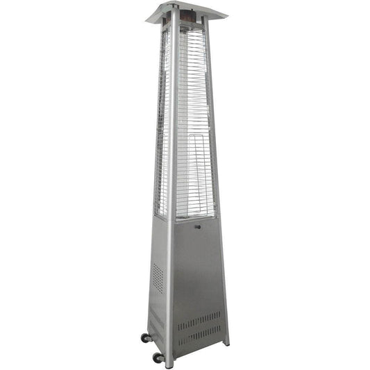 Hanover Patio Heater Hanover 7.5-Ft. 42,000 BTU Triangle Propane Patio Heater in Stainless Steel, HAN104SS