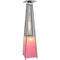 Hanover Patio Heaters Hanover - Square Patio Heater, 7' Tall, Propane, LED Flame Glass, 42,000 BTU