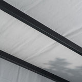 Hanover Pergola Hanover - 8 ft. x 10 ft. Metal Pergola with an Adjustable Gray Canopy