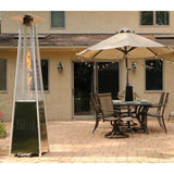 Hanover Tower Patio Heater Hanover 7-Ft. 42,000 BTU Pyramid Propane Patio Heater in Stainless Steel, HAN102SS