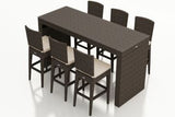 Harmonia Living Barstool and Table Sets Canvas Flax Harmonia Living - Arden 7 Piece Bar Set