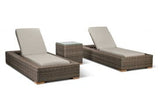 Harmonia Living Chaise Lounge Cast Silver Harmonia Living - Dune 3 Piece Armless Chaise Lounge Set