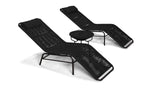 Harmonia Living Chaise Lounge Harmonia Living - Acapulco 3 Piece Chaise Lounge Set - Table and Two Chaise Lounges | HL-ACA-3CLS