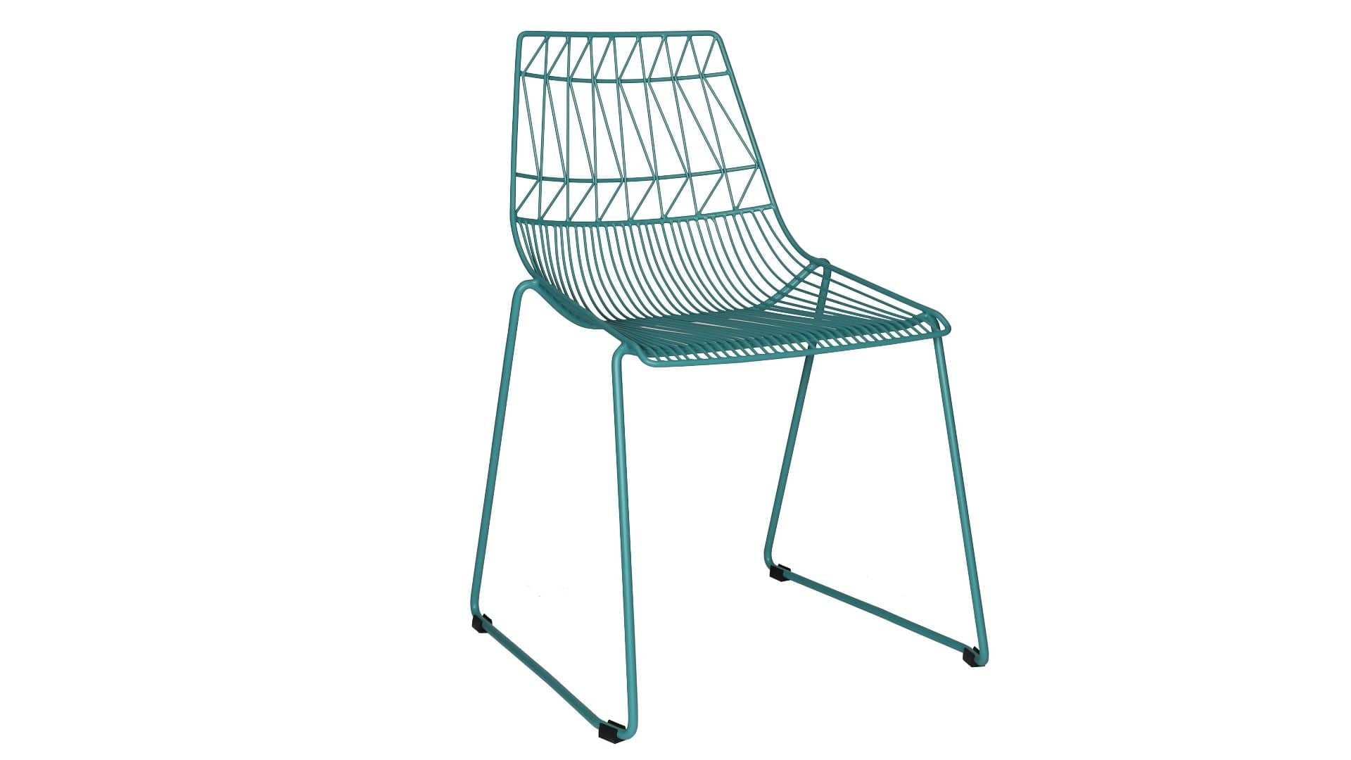 Harmonia Living Outdoor Dining Chair Matte Teal Harmonia Living - Ace Dining Side Chair