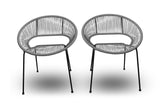 Harmonia Living Outdoor Dining Chairs Space Gray Harmonia Living - Acapulco Dining Chair | HL-ACA-DSC