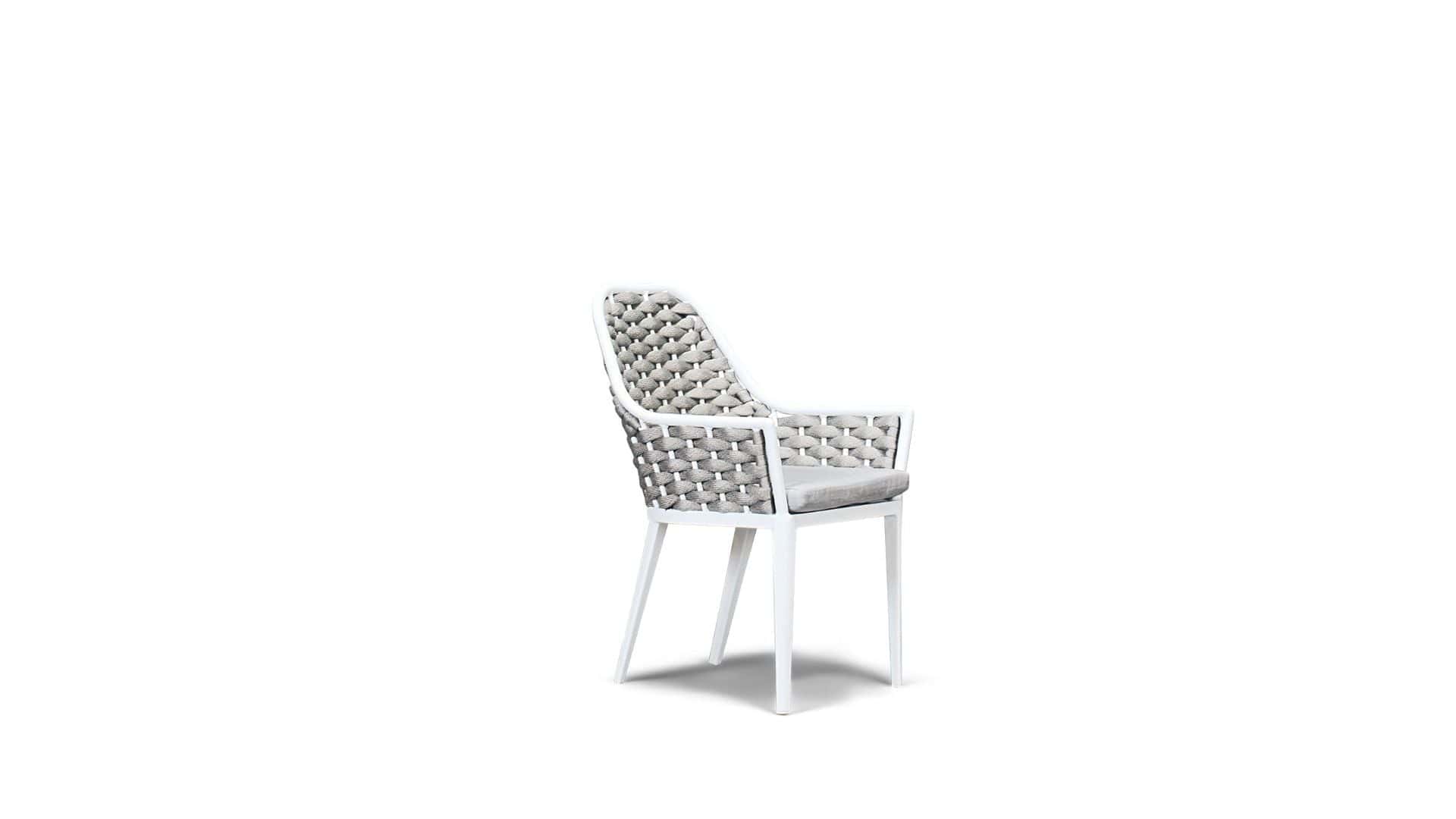 Harmonia Living Outdoor Dining Chairs White Harmonia Living - Parlor Dining Chair | HL-PAR-SL-DAC-PEW