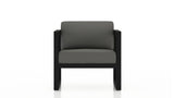 Harmonia Living Outdoor Furniture Canvas Charcoal Harmonia Living - Avion Club Chair - Black | HL-AVN-BK-CC