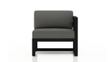 Harmonia Living Outdoor Furniture Canvas Charcoal Harmonia Living - Avion Right Arm Section - Black | HL-AVN-BK-RAS