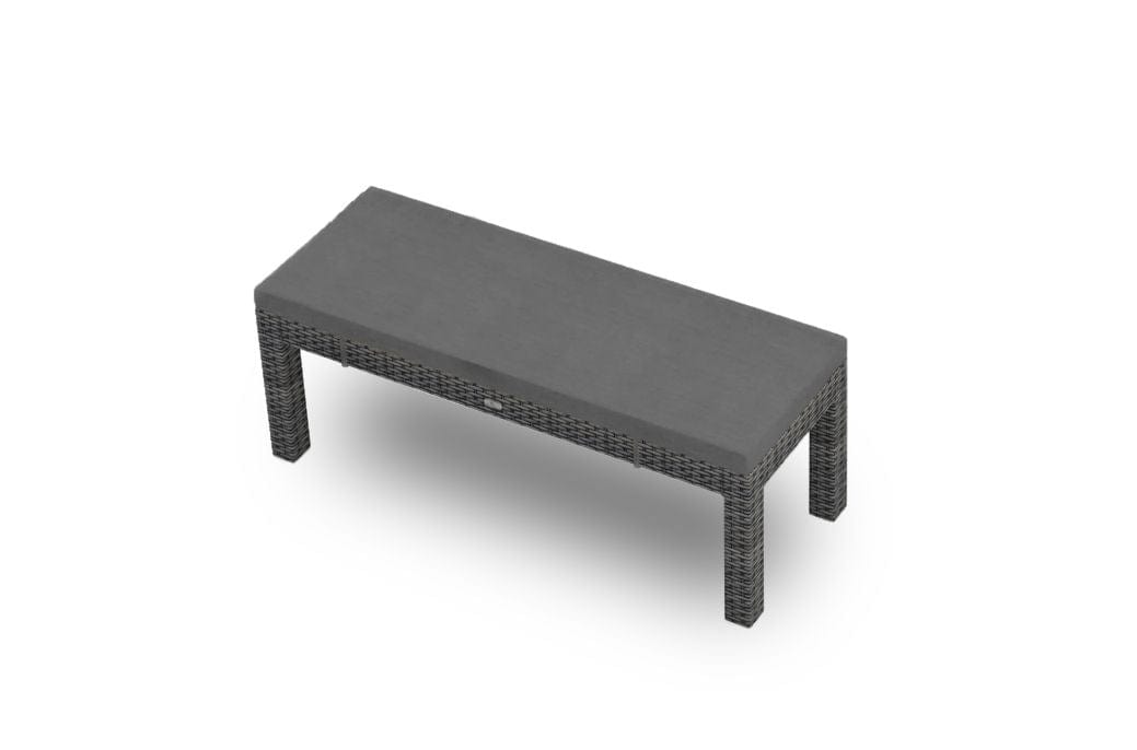 Harmonia Living Outdoor Furniture Canvas Charcoal Harmonia Living - District 2-Seater Dining Bench | HL-DIS-TS-2DB