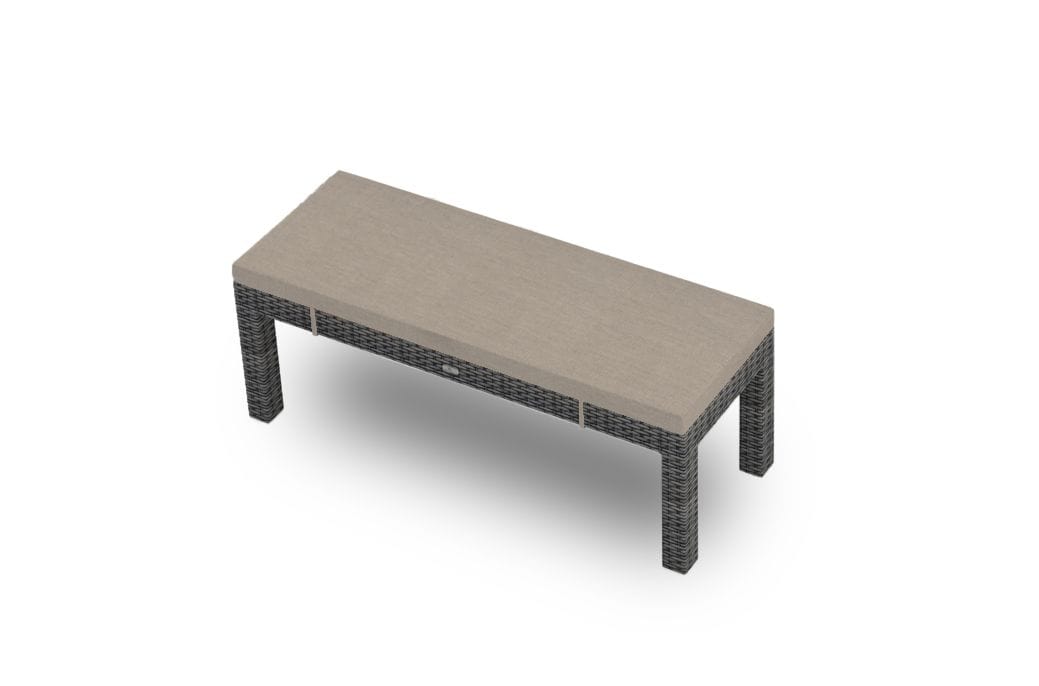 Harmonia Living Outdoor Furniture Canvas Flax Harmonia Living - District 2-Seater Dining Bench | HL-DIS-TS-2DB